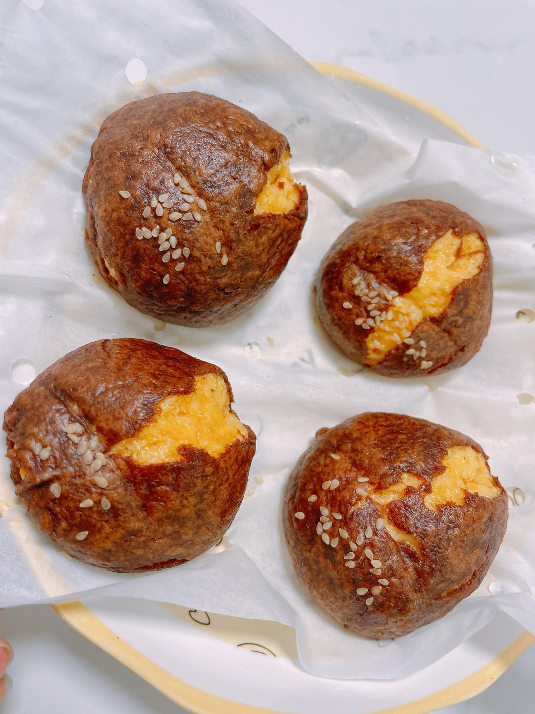 【秋日限定】香薯栗子馒头