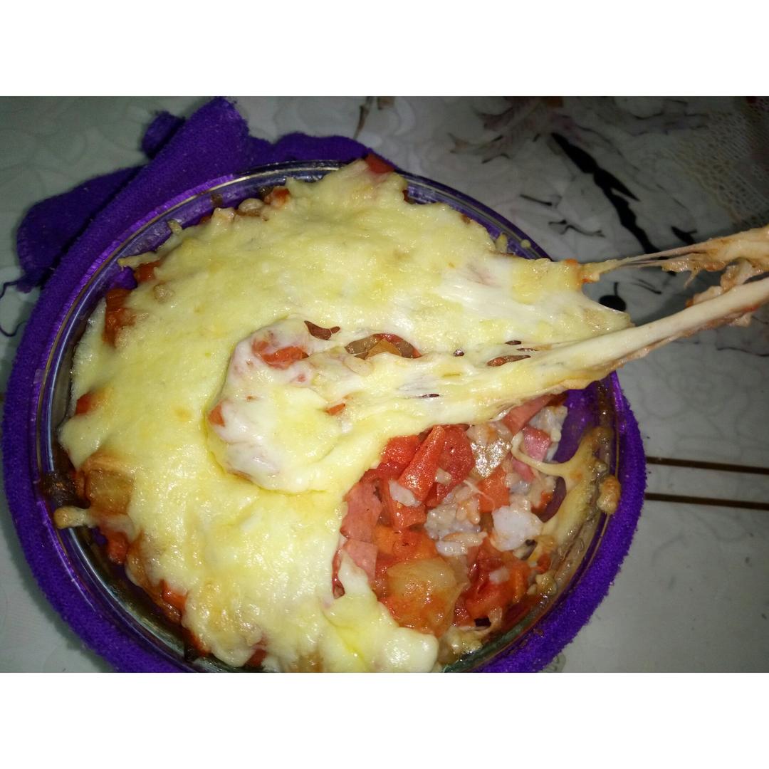 番茄鸡肉浓情焗饭【两人份】