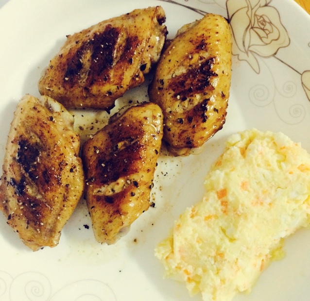 煎黑椒鸡翅