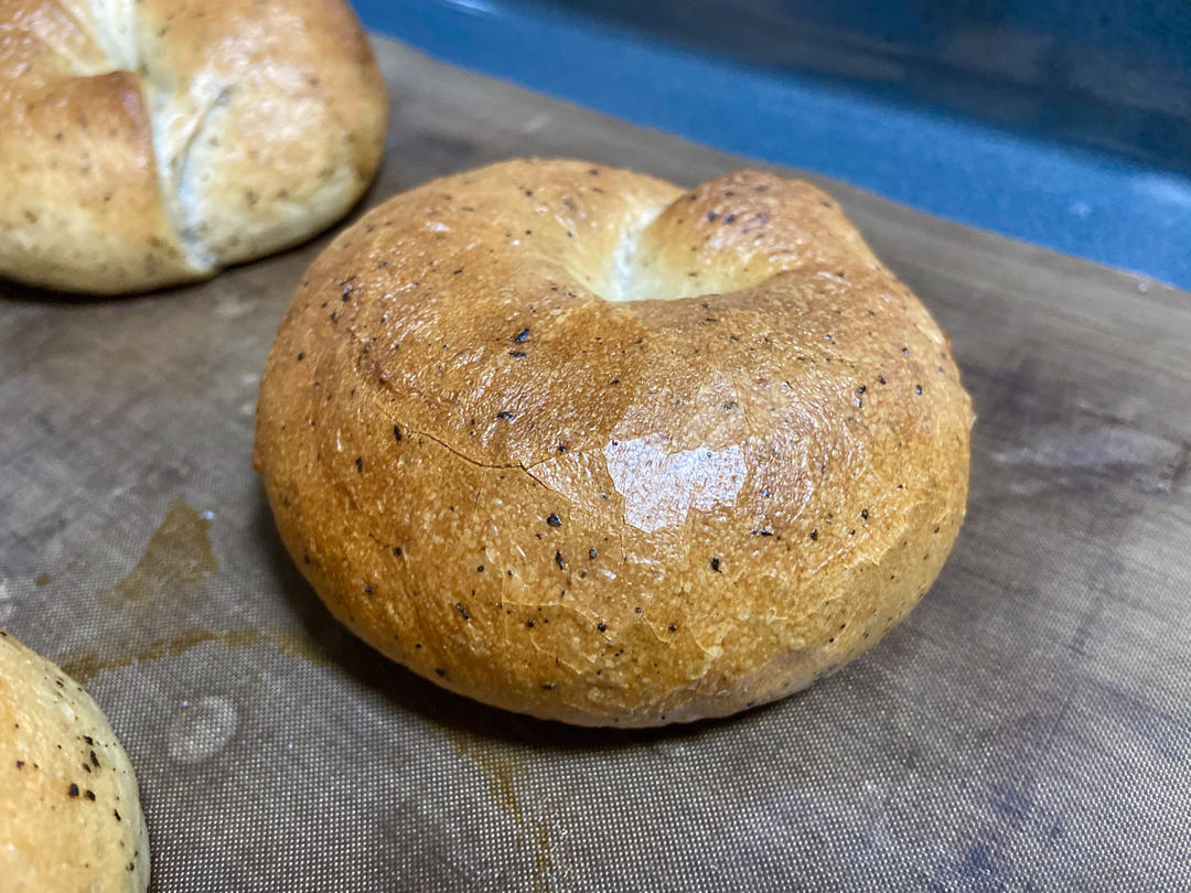 鸳鸯拿铁乳酪贝果🥯红茶与咖啡☕️的完美结合