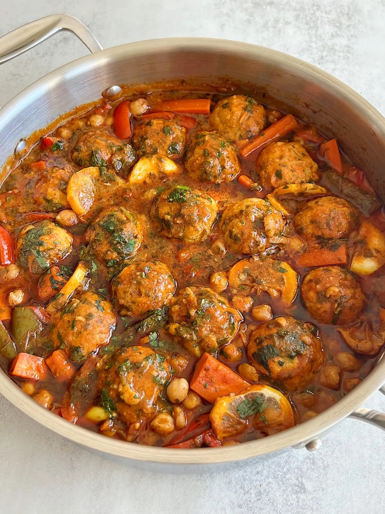 摩洛哥风味香辣鱼丸杂烩（Spicy Fish Ball Stew）的做法