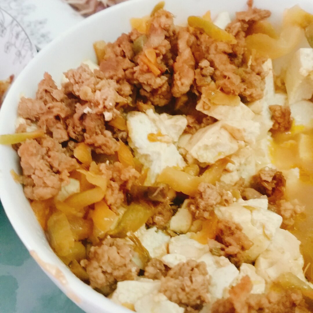 肉末蒸豆腐