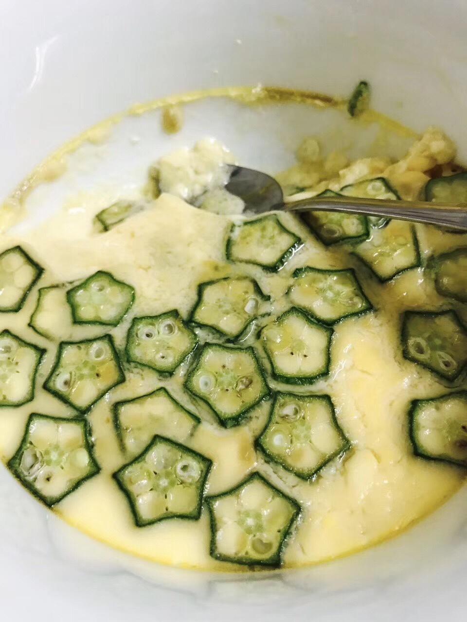 颜值控-做一朵开在碗里的花秋葵蒸水蛋