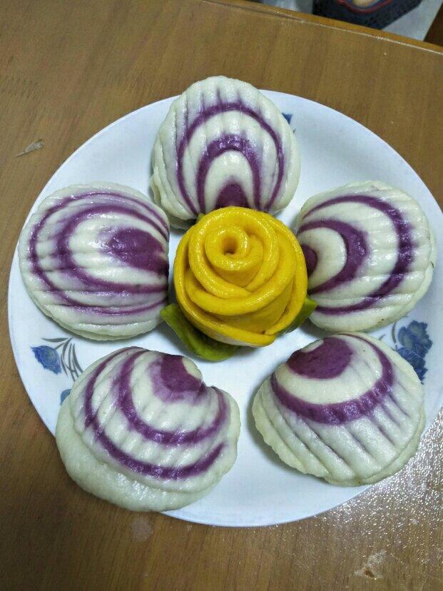 睡着 醒着做的贝壳豆沙包