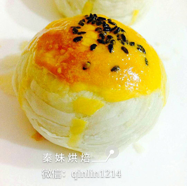蛋黄酥~紫薯、抹茶、原味~花好月圆，中秋快乐~内附一次做六色蛋黄酥方法~