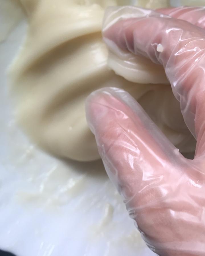 拉丝麻薯隔夜冷藏不变硬的实验成功，三夜依然拉丝