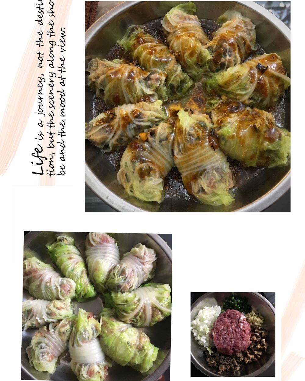肉酿白菜卷