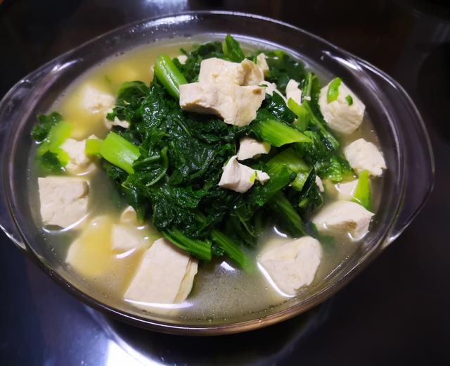 小白菜炖豆腐