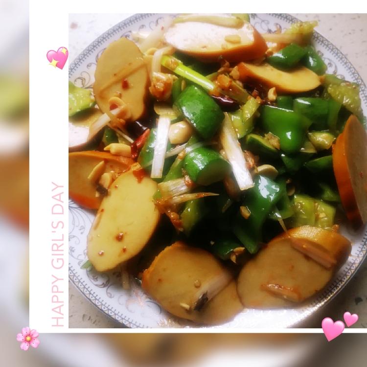 凉拌黄瓜豆腐卷