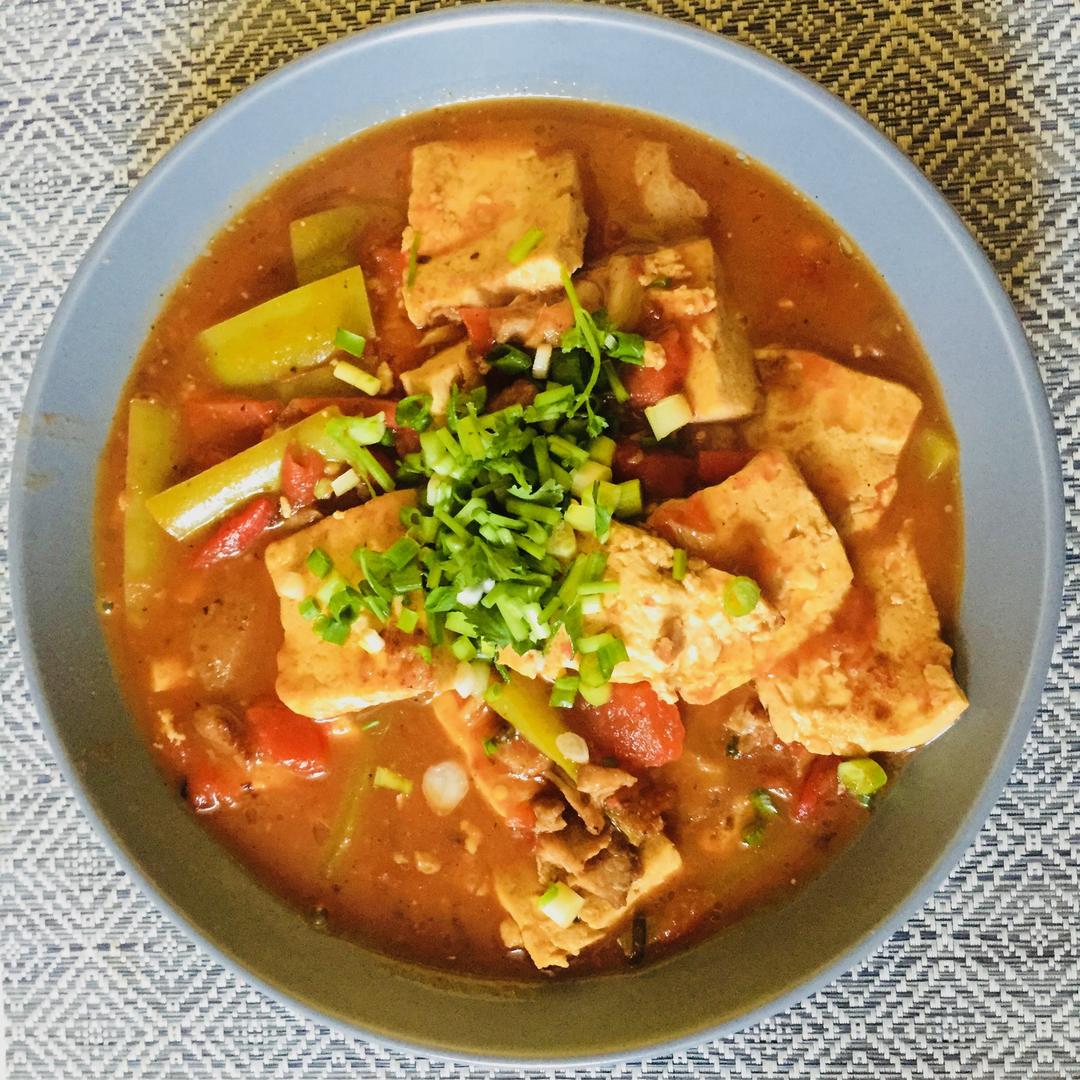 西红柿炖豆腐
