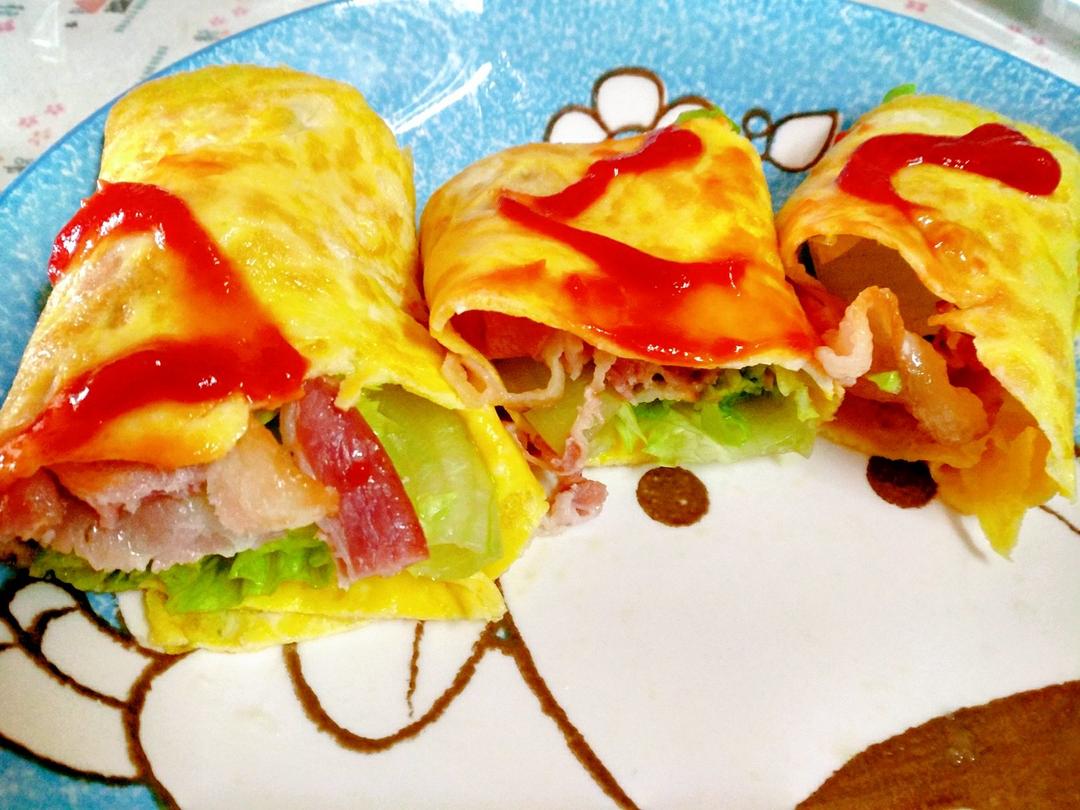 浪漫的蕾丝鸡蛋卷