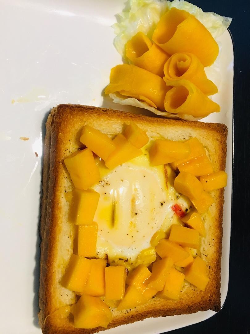 鸡蛋芝士烤吐司