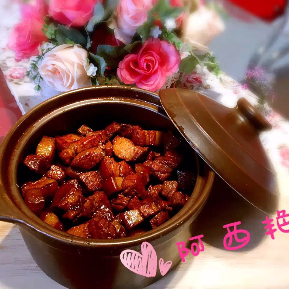 吃着碗里望着锅里的红烧肉