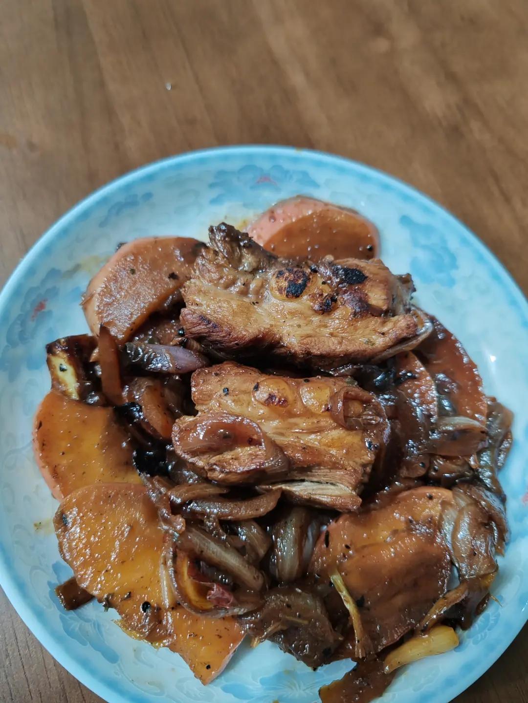 法式焦糖苹果炖猪肋排