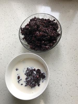 健康低脂碳水之紫米红豆馅儿&紫米红豆牛奶粥一锅出的做法 步骤11