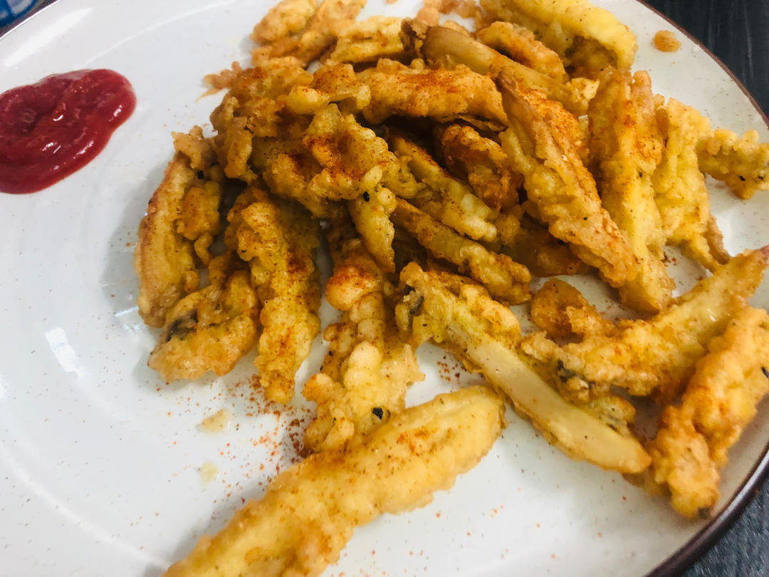 比肉还好吃的酥炸杏鲍菇