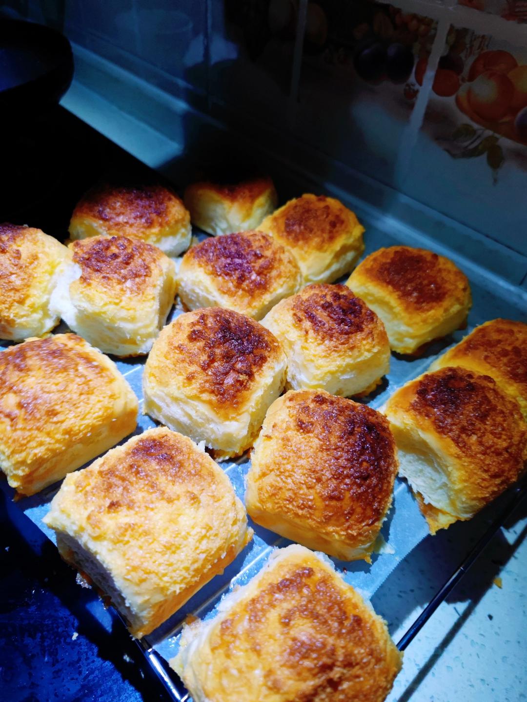 椰蓉餐包（一次发酵，玉米油版，或黄油）