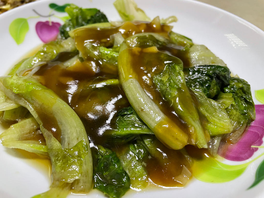 白灼生菜