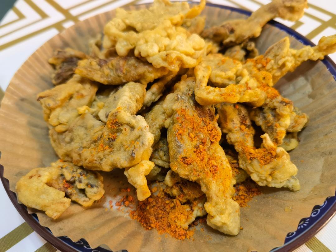 软炸蘑菇（平菇）