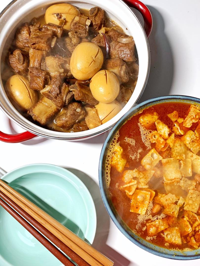 啤酒卤蛋烧排骨