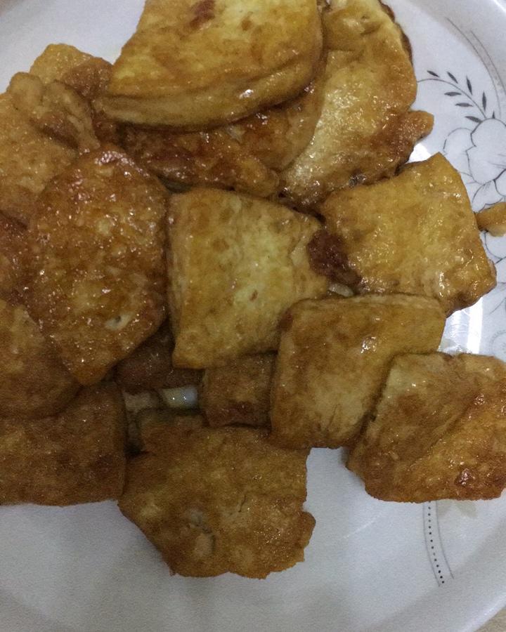 超好吃的煎嫩豆腐
