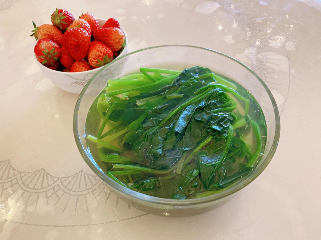 水墨丹青726做的菠菜汤