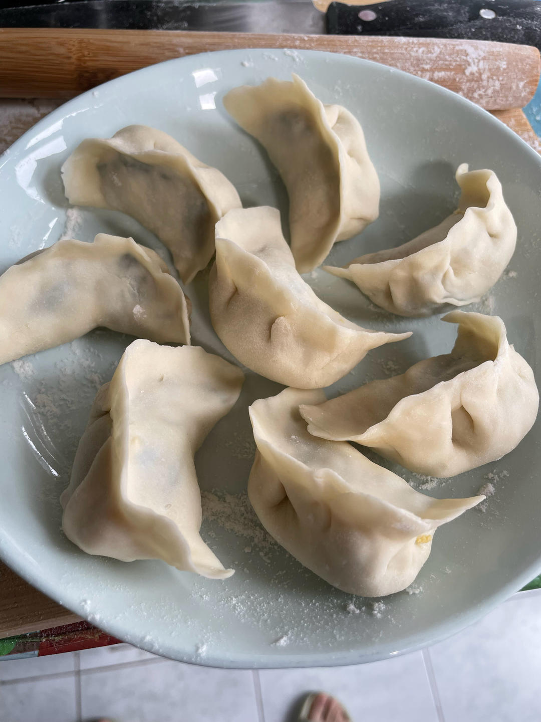 手工揉面三分钟，又韧又薄又好包的饺子皮