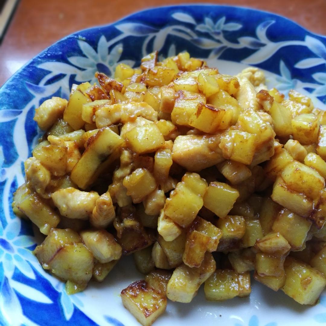 一道怎么做都好吃的干煎土豆鸡丁（红烧，咖喱，椒盐，孜然）