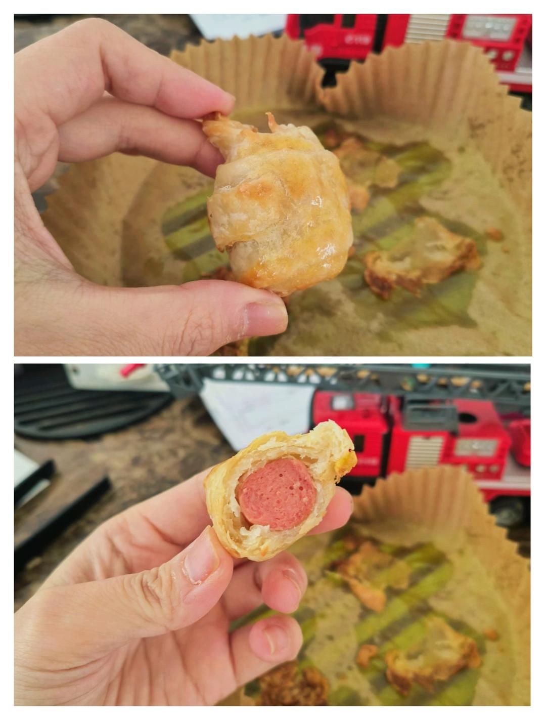 手抓饼也能做🥐可颂面包