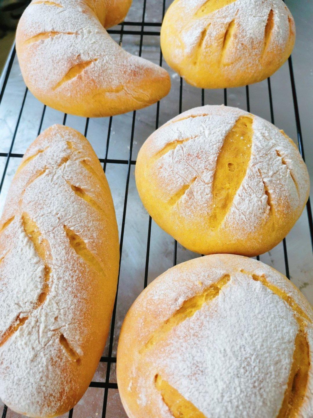 南瓜蔓越莓麻薯包