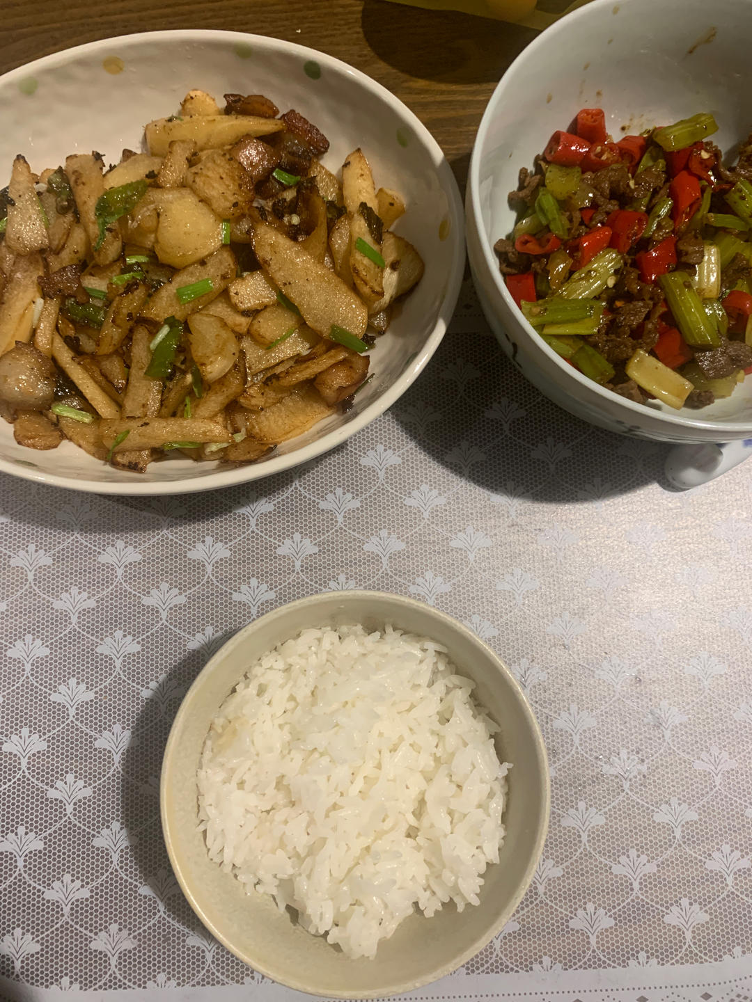 凉薯炒肉