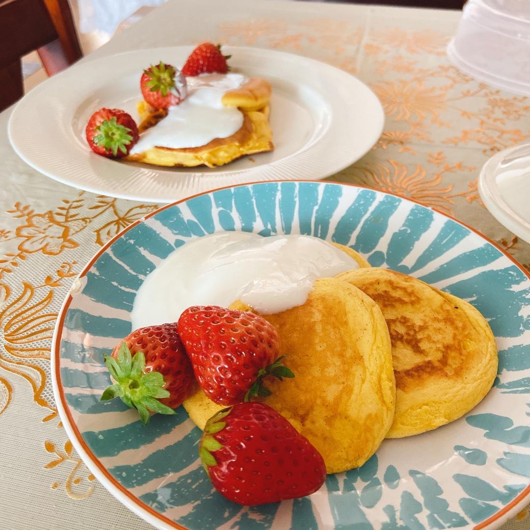 原味无油日式舒芙蕾厚松饼