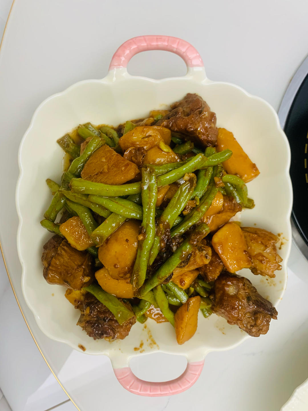 硬菜代表--排骨炖豆角土豆（豆角焖面胚子）