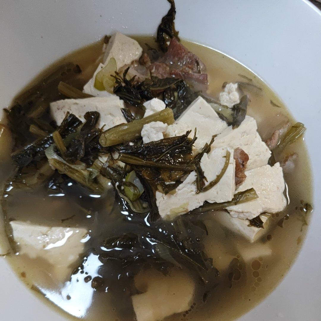 雪里红炖豆腐