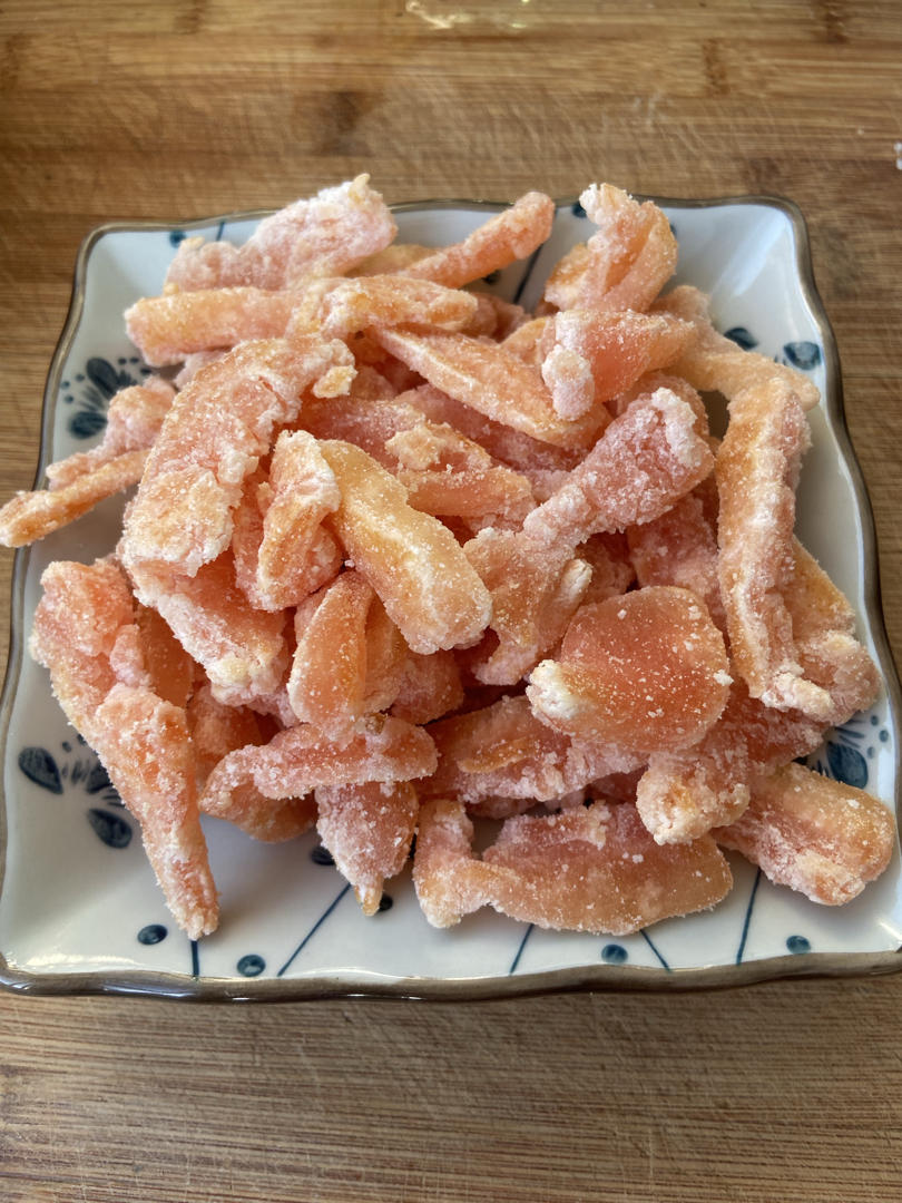 糯唧唧的柚子皮糖