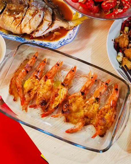 芝士沙拉酱焗大虾