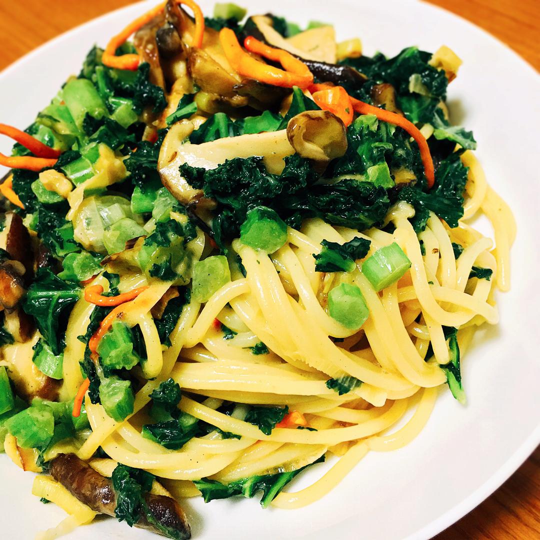 菌菇奶酪意面的做法