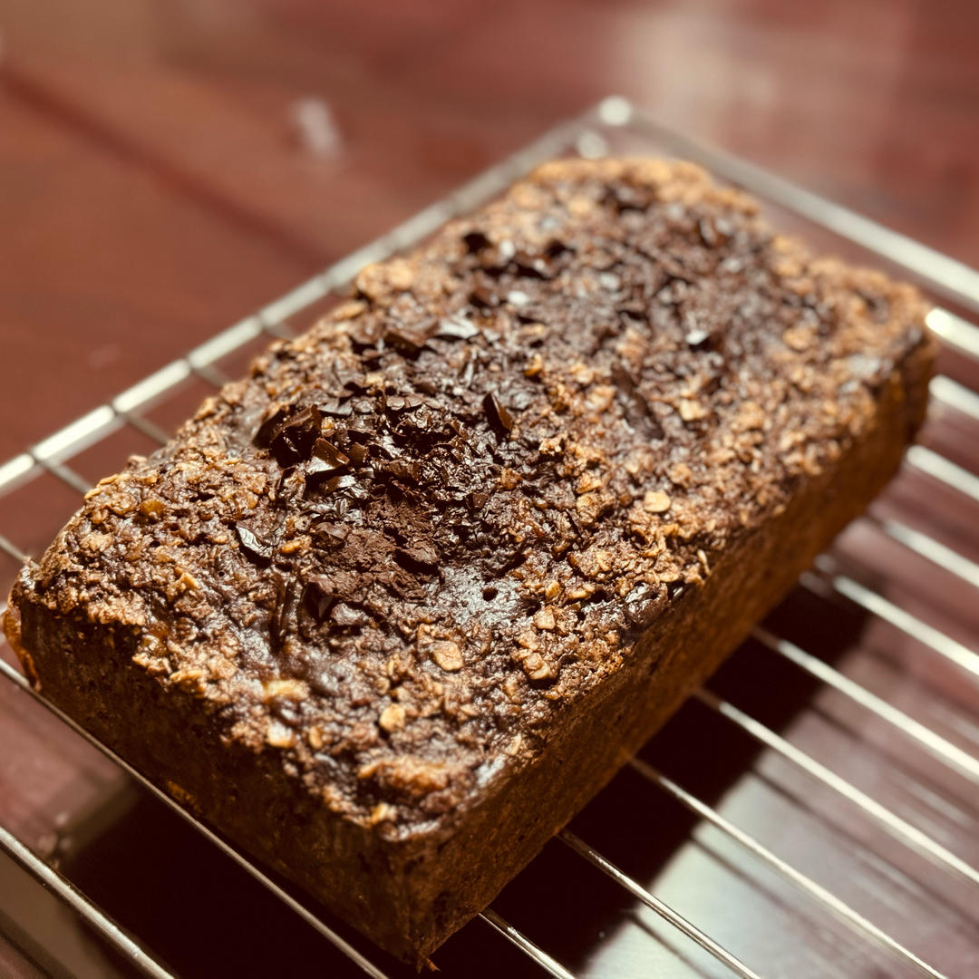 帕梅拉减脂❗️甜品🍰可可燕麦黑巧香蕉磅蛋糕