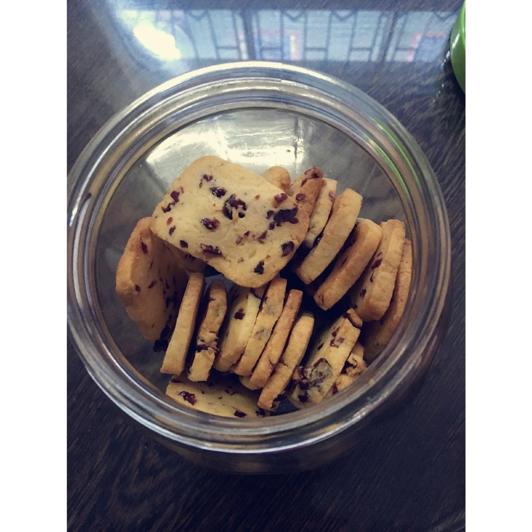 低糖少油版蔓越莓饼干