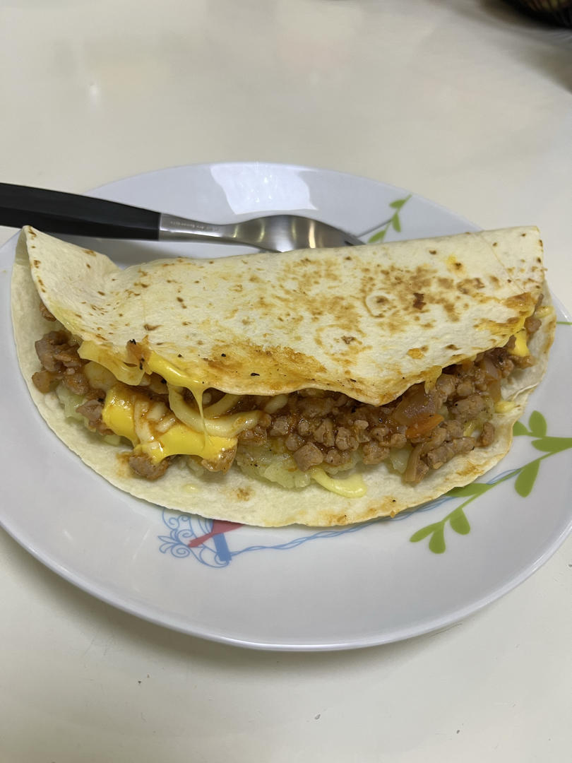 肉酱土豆泥芝士卷饼🌮做法简单味道绝绝子