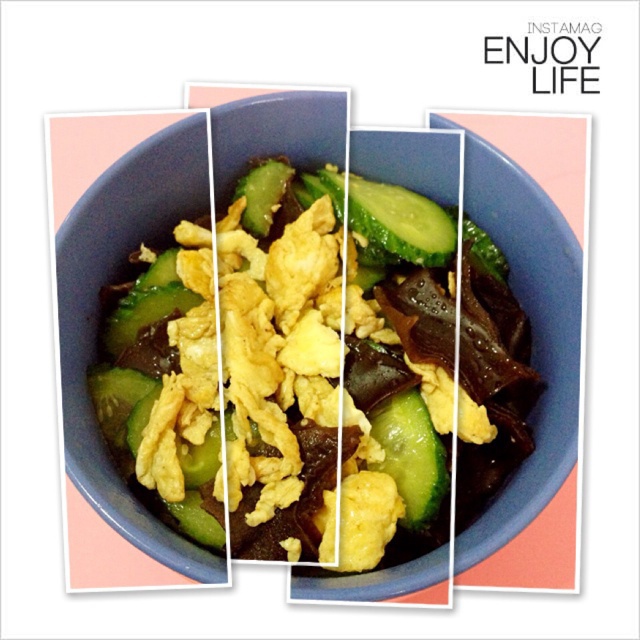 黄瓜木耳炒鸡蛋