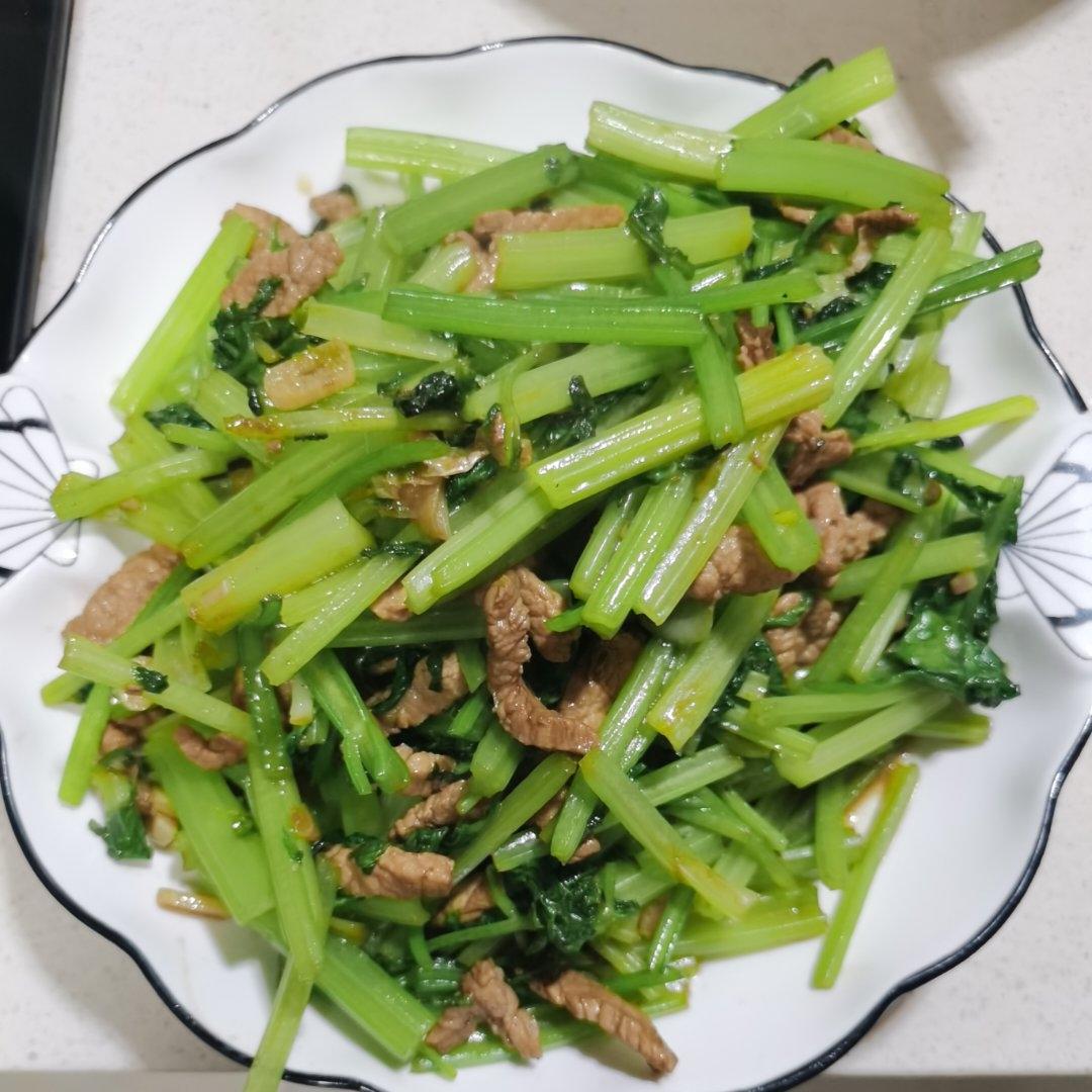 芹菜炒肉丝