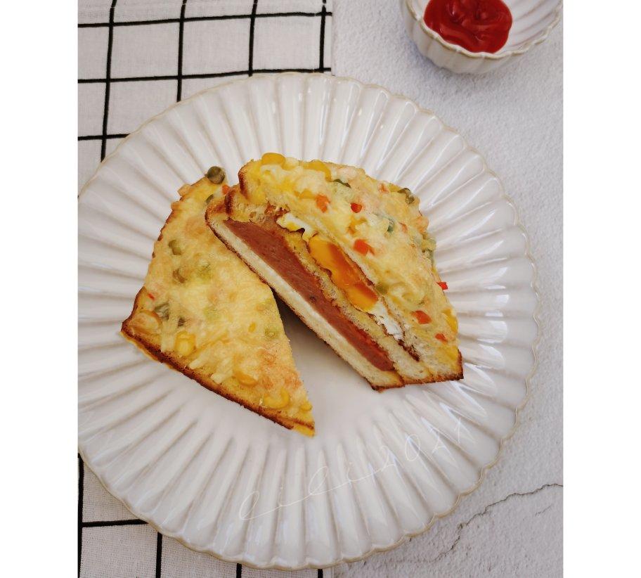 肉松沙拉三明治