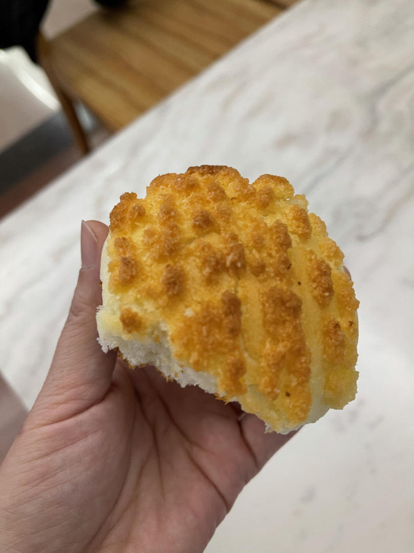 一次发酵同样松软的椰蓉小面包