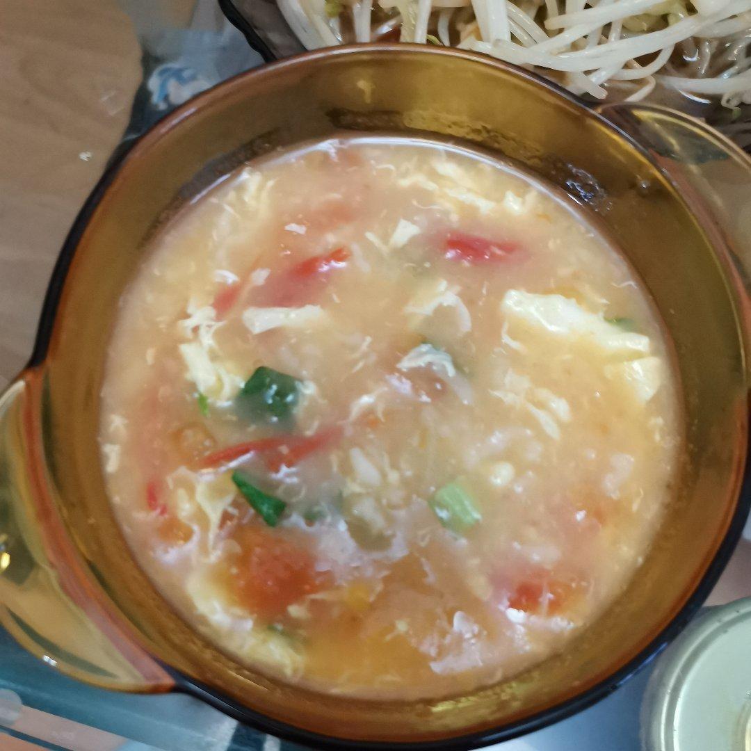 西红柿鸡蛋疙瘩汤