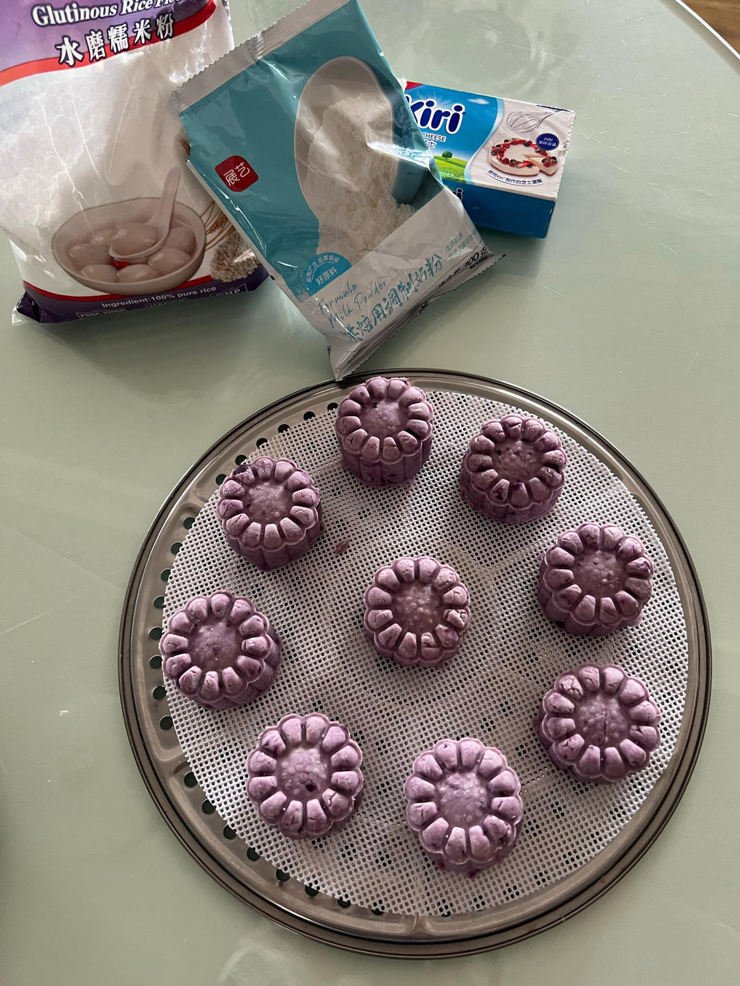 免烤箱！爆浆芋泥奶酪月饼🥮