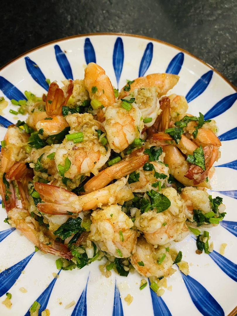 蒜香黄油虾『蒜香虾仁』炒虾仁  生酮