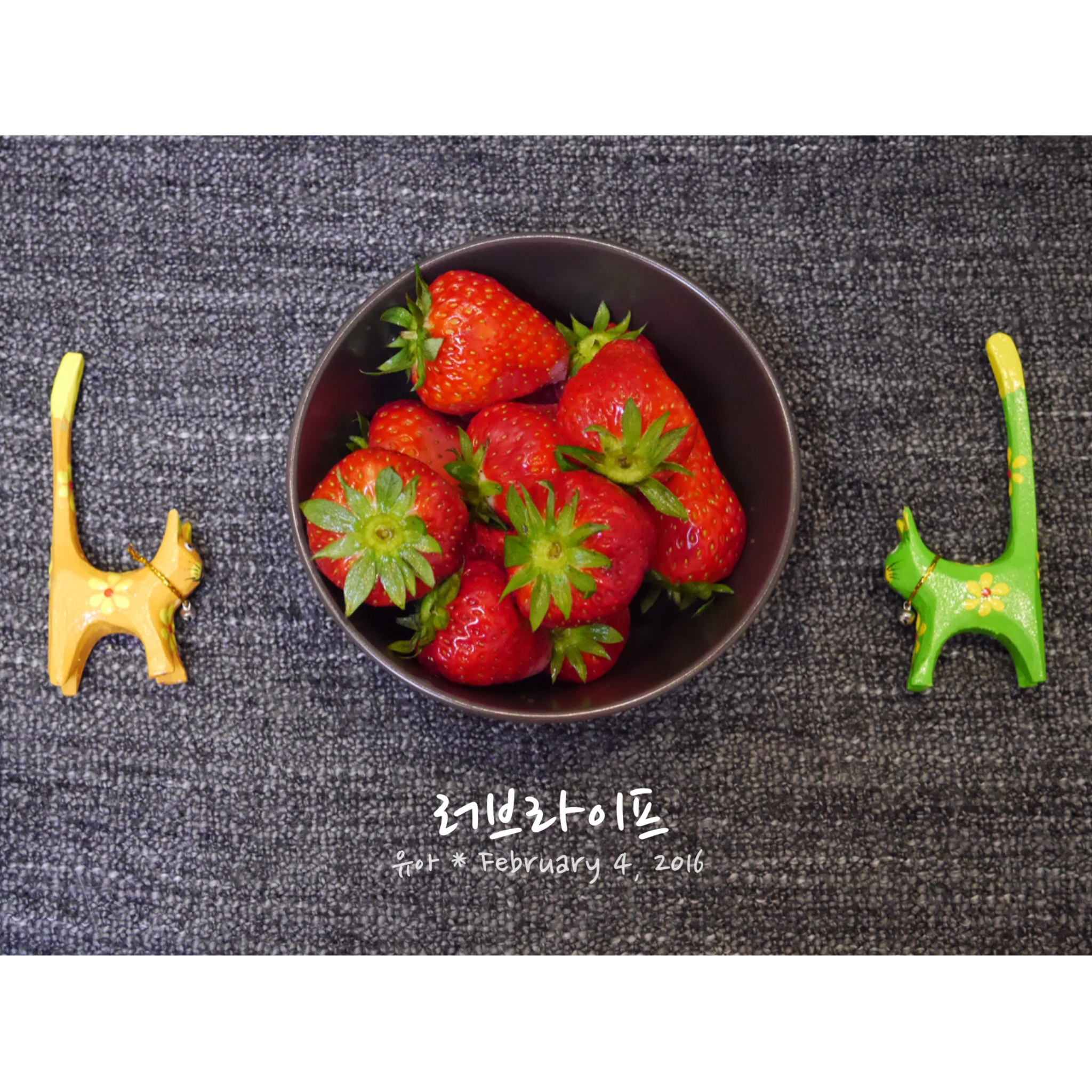 今冬第一颗草莓