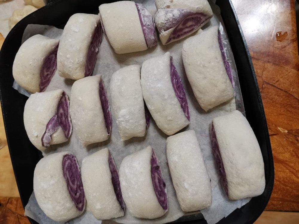 千层紫薯馒头