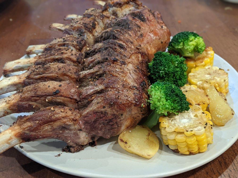 简单方便外酥脆里娇嫩的香烤羊排